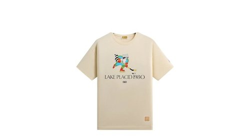 Kith Olympics Heritage Lake Placid Vintage Tee Shirt - Sandrift - KHM034603