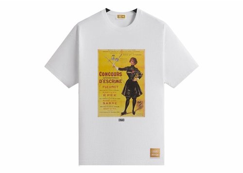 Kith Olympics Heritage Paris 1900 Vintage Tee Shirt - White