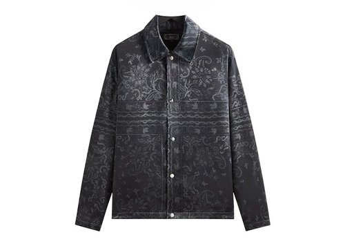 Kith Panelled Bandana Long Sleeve Coaches Jacket - Black