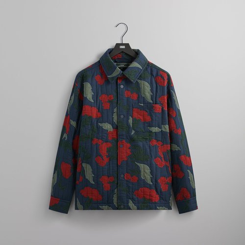 Kith Patchwork Brixton Puffed Shirt Jacket - Nocturnal - M010351-413