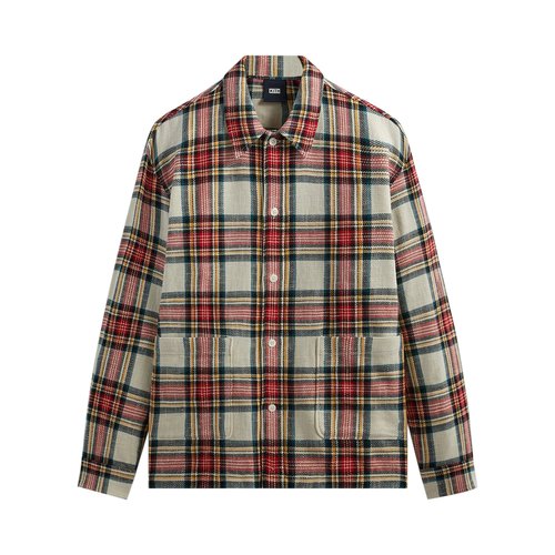 Kith Plaid Boxy Collared Overshirt - KHM031333 678