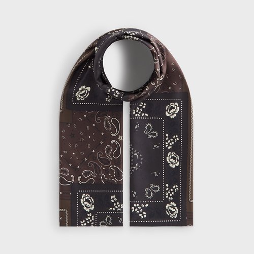 Kith Printed Paisley Silk Scarf - Kindling - M10096-211