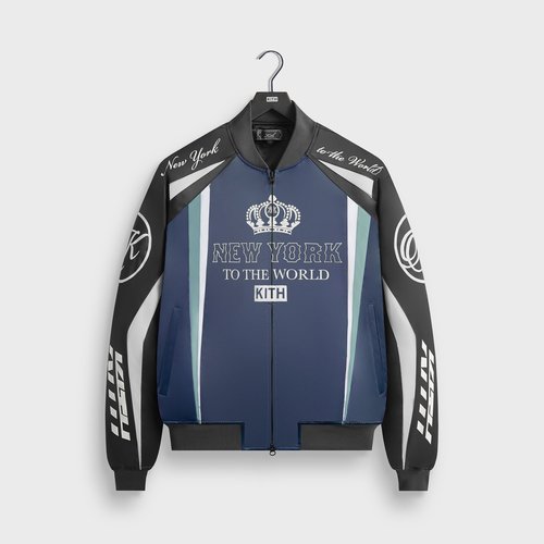 Kith Roy Racing Nylon Bomber Jacket - Nocturnal - M011202-413
