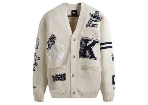 Kith Russell Athletic CUNY Queens College Cardigan - Sandrift