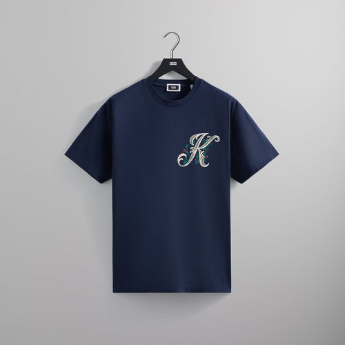 Kith Script Floral Tee - Nocturnal - M031336-413