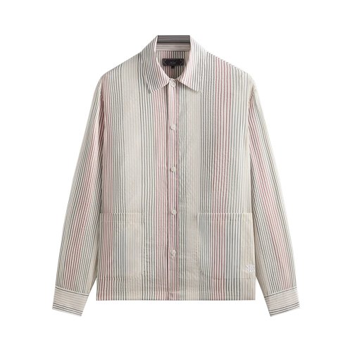 Kith Seersucker Long-Sleeve Boxy Collared Overshirt - KHM033371 101