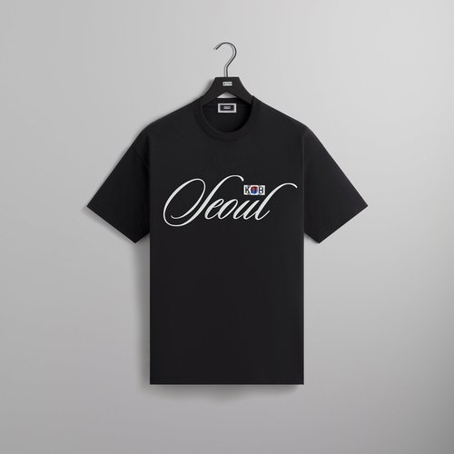 Tシャツ・カットソー Kith Seoul T-Shirt Black Kith Seoul Tee 'Black' - KHM032122 001 | Solesense