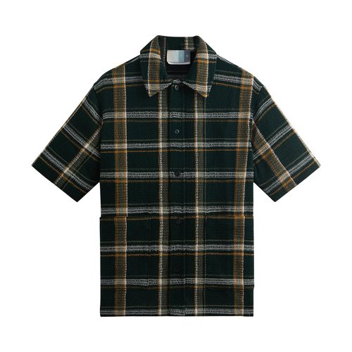 Kith Shadow Plaid Boxy Collared Overshirt - KHM031109 302