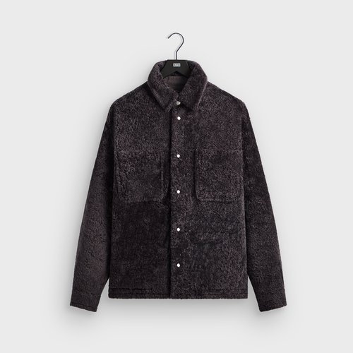 Kith Shearling Ace Shirt Jacket - Thunder - M011035-506