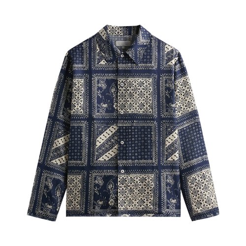 Kith Silk Twill Boxy Collared Overshirt - KHM032054 438
