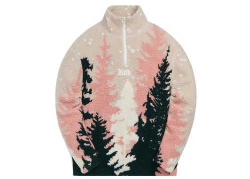 Kith Spruce Claremont Sherpa Quarter Zip - Pyramid