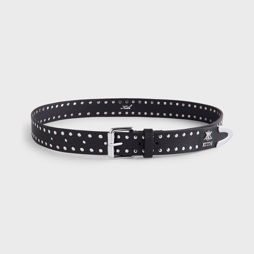 Kith Studded Leather Belt - Black - MBE0007-001