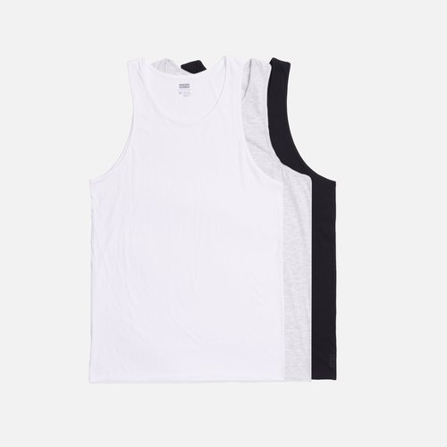 Kith Tank 3-Pack - White/Light Heather Grey/Black - 3845-115