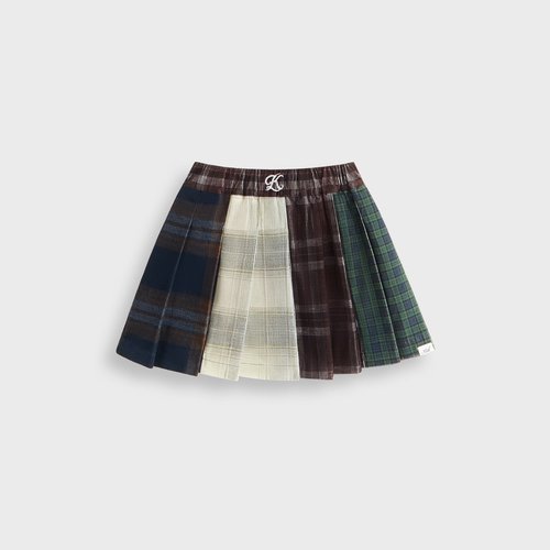 Kith Textured Patchwork Pleated Skirt - Multi - K060472-115