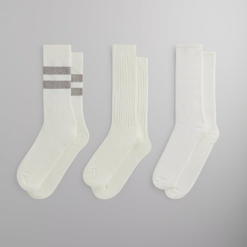 Kith 3-Pack Mixed Cotton Socks - Silk - M220100-116