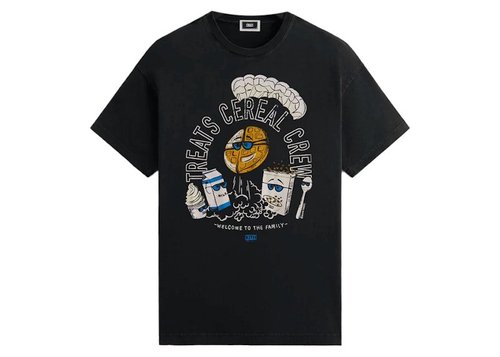 Kith Treats Cereal Crew Vintage Tee Shirt - Black