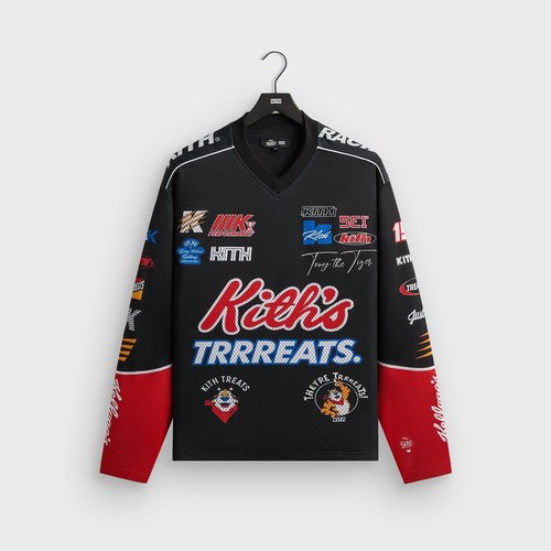 Kith Treats for Kellogg's Frosted Flakes Cereal & Tony the Tiger Agu Jersey - Black - T030253-001