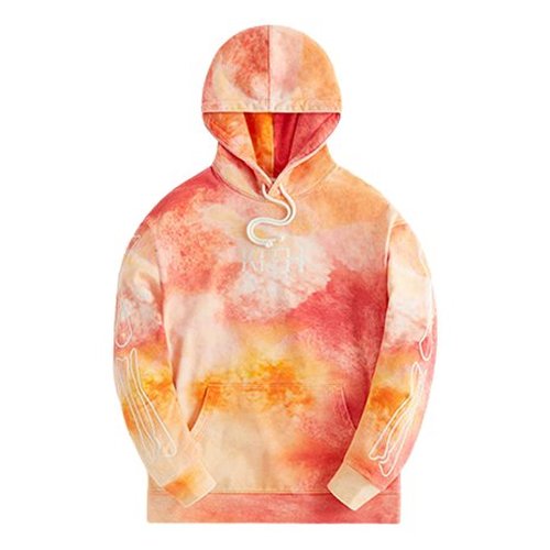 Kith Treats Skeleton Nelson Hoodie - Orange/Red - KHT030093-814