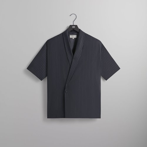 Kith Tropical Wool Thompson Crossover Shirt - Gulf - M032064-5033