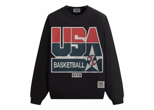 Kith USA Basketball Legend Vintage Nelson Crewneck - Black
