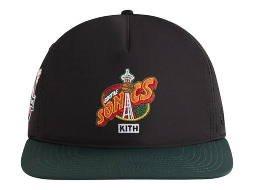 Kith x 47 Brand NBA AllStar Seattle SuperSonics SL Hitch Snapback - Black