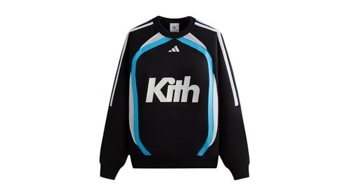 Kith For adidas Football Crewneck - Black - JF3349
