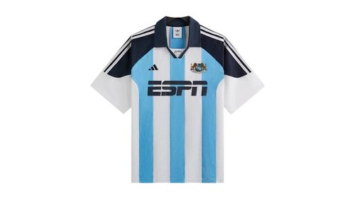 Kith For adidas Football Espn Jersey | Size XS - White/Blue - JF3233