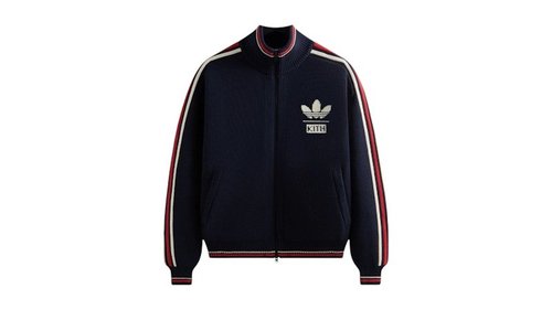 Kith For adidas Football Knit Full Zip Jacket - Legend Ink - JF3231