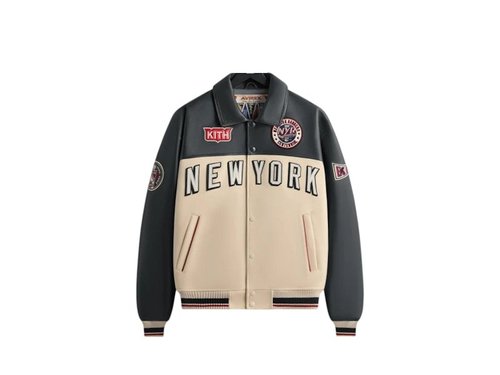 Kith x AVIREX for the New York Rangers Bomber Jacket - Navy Blue
