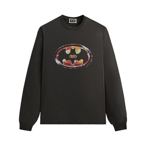 Kith x Batman Logo Vintage Long Sleeve Tee - KHM032795 001