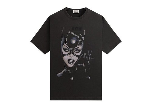 Kith x Batman Selina Kyle Vintage Tee Shirt - Black - KHM-032751