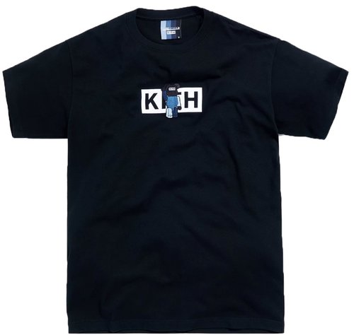 Kith x Bearbrick Logo Tee Shirt - Black
