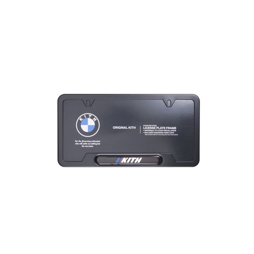 Kith x BMW License Plate Frame - Black