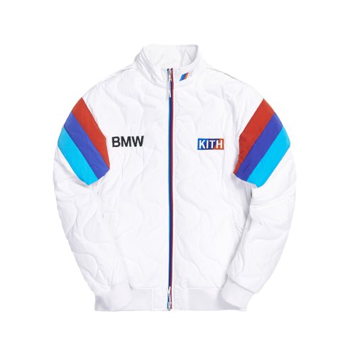 Kith x BMW Quilted Racing Jacket 'Off White' Solesense