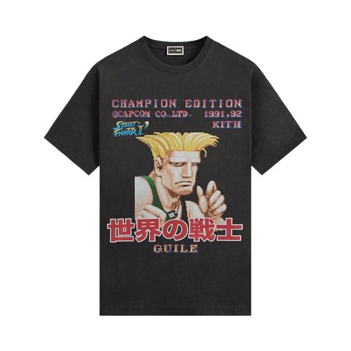 Kith x Capcom Guile Champion Edition Vintage Tee - KHM034308