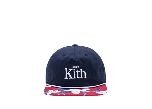 Kith x CocaCola Floral Cap - Navy Blue/Red