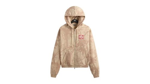 Kith x Columbia Camo Vintage Braxton Zip Up Hoodie - Veil - KHM034128