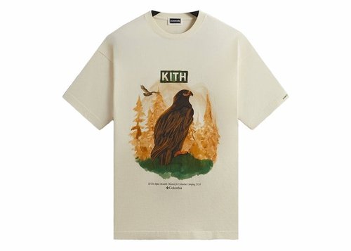 Kith x Columbia Eagle Illustration Vintage Tee Shirt - History