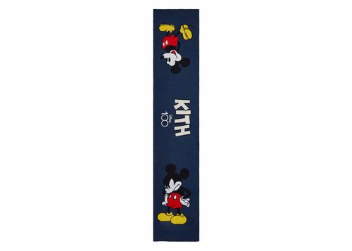 Kith x Disney Mickey & Friends Knitted Mickey Scarf - Nocturnal Heather