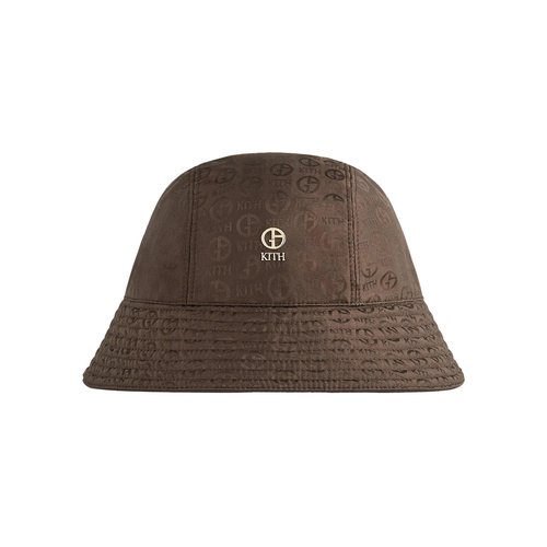 Kith x Giorgio Armani Jacquard Silk Camper Bucket Hat - GM002404F20563K