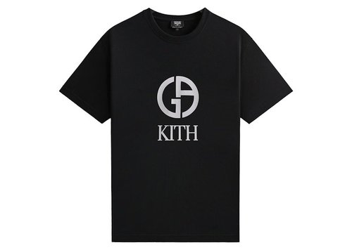 Kith & Giorgio Armani Tee | Size L - Black - GM000880E13479B