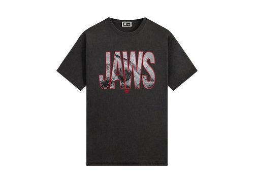 Kith x JAWS Shark Attack Vintage Tee Shirt - Black