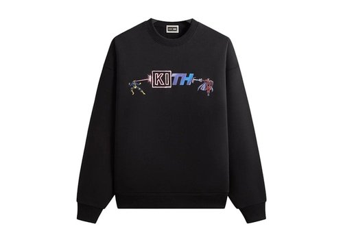 Kith x Marvel Clash Vintage Nelson Crewneck Sweatshirt - Black