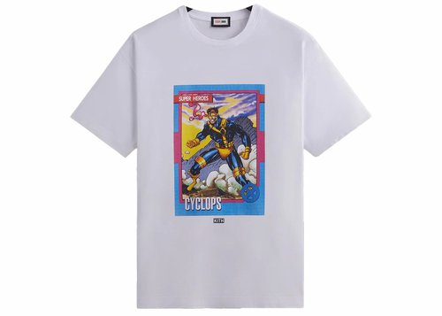 Kith x Marvel XMen Cyclops Card Vintage Tee Shirt - White Ph