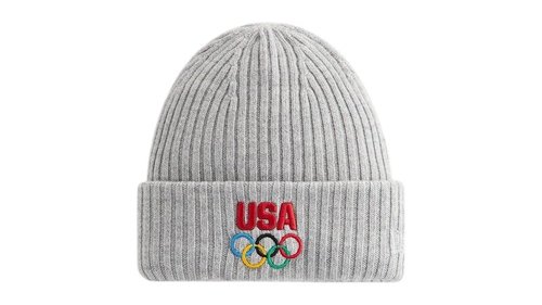 Kith x New Era Team USA Knit Mia Beanie - Light Heather Grey - KHM051435