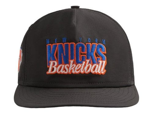 Kith x New Era The New York Knicks Wrinkle Nylon 9Fifty Snapback - Black
