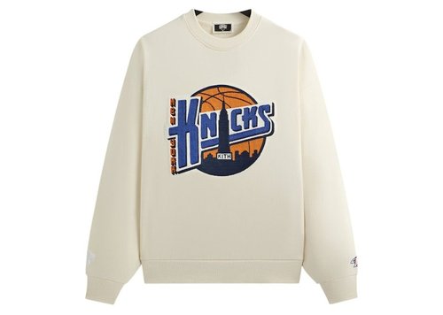Kith x New York Knicks City Vintage Nelson Crewneck Sweatshirt - Sandrift
