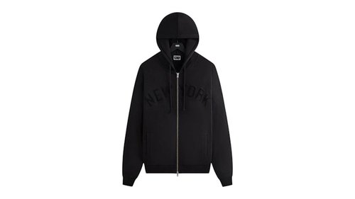 Kith x New York Yankees Braxton Full Zip Hoodie - Black