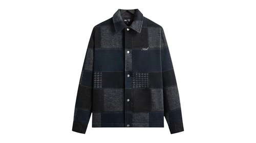 Kith x New York Yankees Patchwork Wool Coaches Jacket - Nocturnal