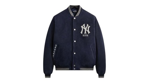 Kith x New York Yankees Suede Porter Bomber Jacket - Nocturnal